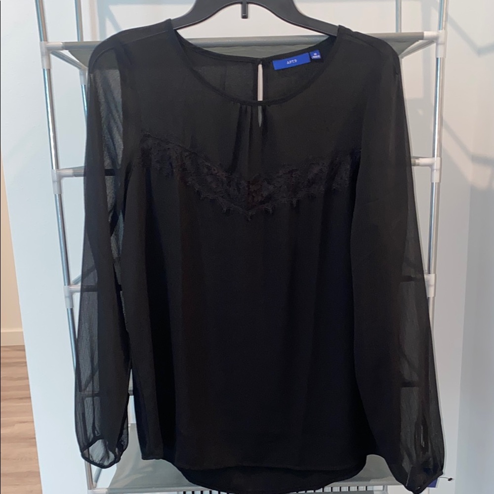 Black Sheer Blouse